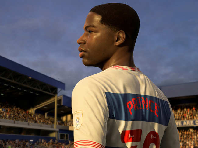 Kiyan Prince is seen in this FIFA21 in-game still