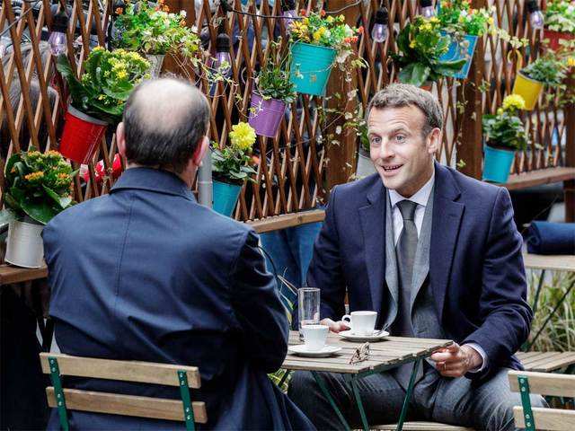 ​Macron marks occasion