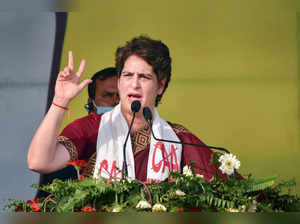 Tezpur: All India Congress Committee (AICC) General Secretary Priyanka Gandhi Va...