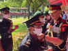 Wife of officer killed in Kashmir joins Army; Lt Gen Joshi puts stars on her shoulders