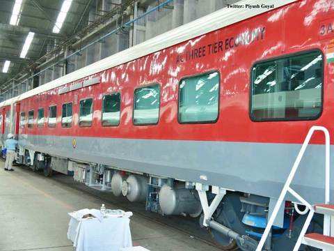 indian railways: Rail Coach Factory rolls out India's most affordable AC  3-tier economy class coaches - ​3-tier economy class coaches | The Economic  Times