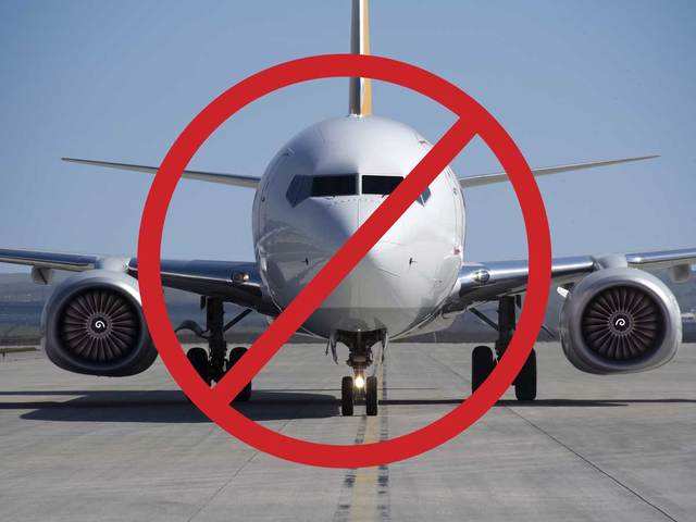 ​Ban on international flights extended