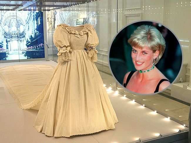 The exhibition also highlights Diana's growing sense of personal style and evolution from girlish frills to sleeker, more impactful outfits.