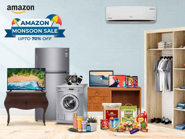 Amazon Monsoon Offers - Upto 70% off on Appliances, Electronics, Fashion and more....