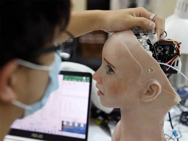 Grace Meet Grace The Healthcare Robot Covid 19 Created Grace Sister Of The Humanoid Robot Sophia The Economic Times