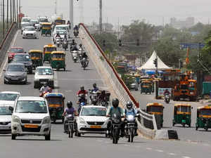 delhi reuters traffic cars