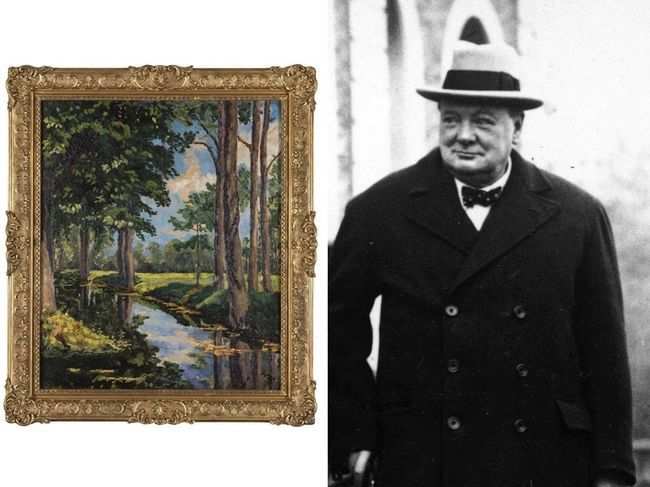 Sir Winston Churchill kept the painting for 40 years before offering it in 1961, four years before his death, to his friend the Greek shipping magnate Aristotle Onassis
