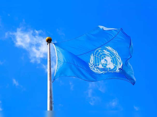 FILE PHOTO: The United Nations flag is seen during the United Nations General Assembly at U.N. headquarters in New York City, New York, U.S.