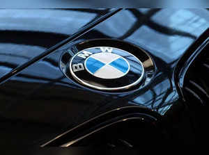 A logo of German luxury carmaker BMW
