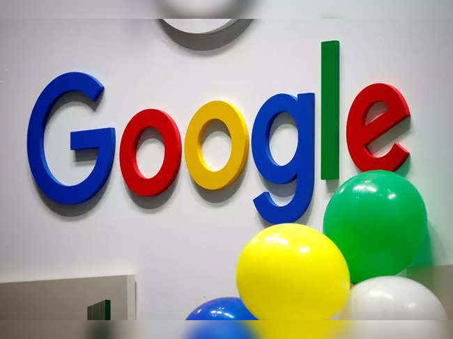 FILE PHOTO: FILE PHOTO: Logo of Google is seen at VivaTech fair in Paris