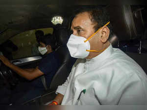 Mumbai: Former Maharashtra home minister Anil Deshmukh leaves the DRDO office af...