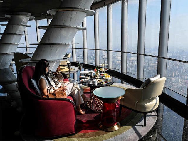 Top floor view - in clouds: Shanghai opens world's highest hotel | The Economic Times