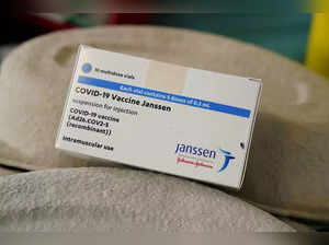A box of Johnson & Johnson's COVID-19 vaccines