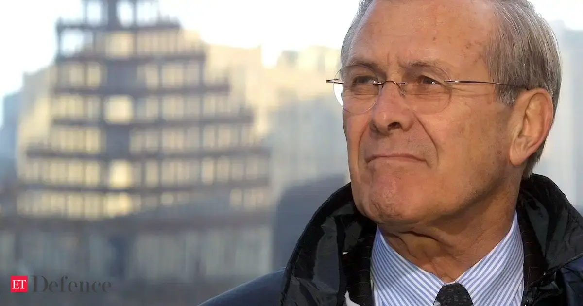 Former US Defense Secretary Donald Rumsfeld dies at 88 - The Economic Times