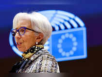 FILE PHOTO: ECB President Lagarde attends a plenary session at the European Parliament in Brussels