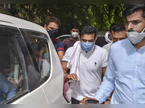 New Delhi: Olympics medal-winning wrestler Sushil Kumar on his way for his appea...