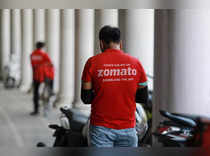 A delivery worker of Zomato