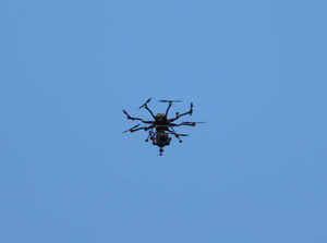 drone in sky