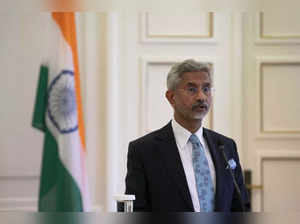 Athens: India's Minister of Foreign Affairs Subrahmanyam Jaishankar delivers a s...
