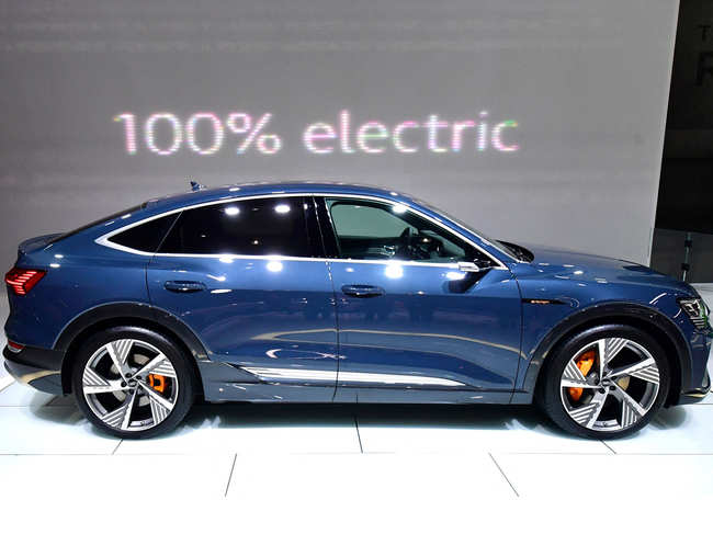 File photo of November 20, 2019: The Audi e-tron Sportback electric vehicle on display at the 2019 Los Angeles Auto Show in Los Angeles, California.​
