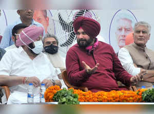 Chandigarh: Newly appointed Punjab Congress President Navjot Singh Sidhu interac...