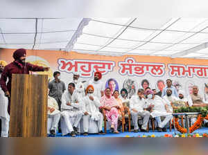 Chandigarh: Newly appointed Punjab Congress President Navjot Singh Sidhu address...