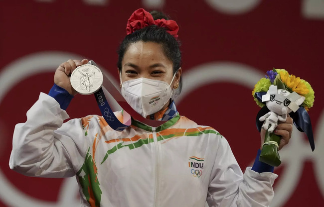 Mirabai Chanu: India is proud of her daughter: Rahul Gandhi on Mirabai  Chanu's silver medal in Tokyo Olympics - The Economic Times
