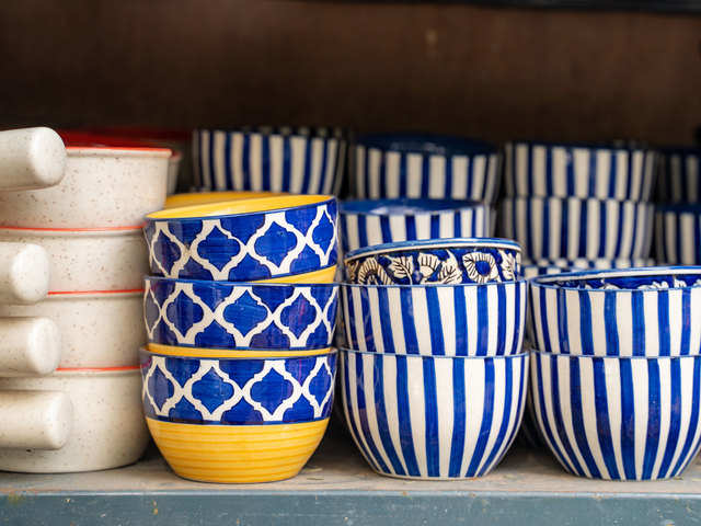 Re-do your house with blue pottery