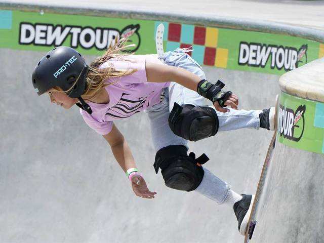 ​Japan: Sky Brown, 13, skateboarding