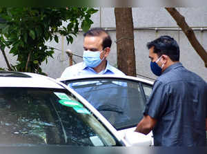 Mumbai: Former commissioner of police Param Bir Singh leaves NIA office, at Pedd...