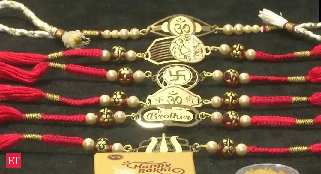 gold rakhi: Fancy a gold or silver rakhi? Gujarati jewellers are ...