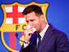 Lionel Messi breaks down in tears as he bids farewell to Barcelona Football Club after 21 years