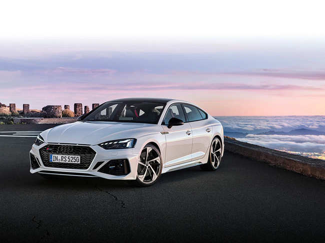 The RS 5 Sportback which is powered by a 2.9 litre V6 twin-turbo petrol engine that produces 450 hp of power