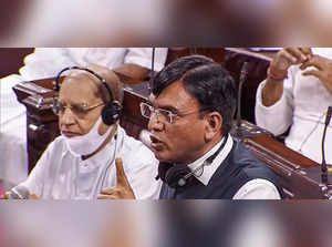 **EDS: VIDEO GRAB** New Delhi: Health Minister Mansukh L Mandaviya speaks in the...