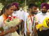 Tokyo Olympics 2020: Hockey players arrive in Amritsar, crowds gather to welcome the teams