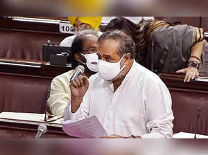 **EDS: VIDEO GRAB** New Delhi: Congress MP Anand Sharma speaks in the Rajya Sabh...