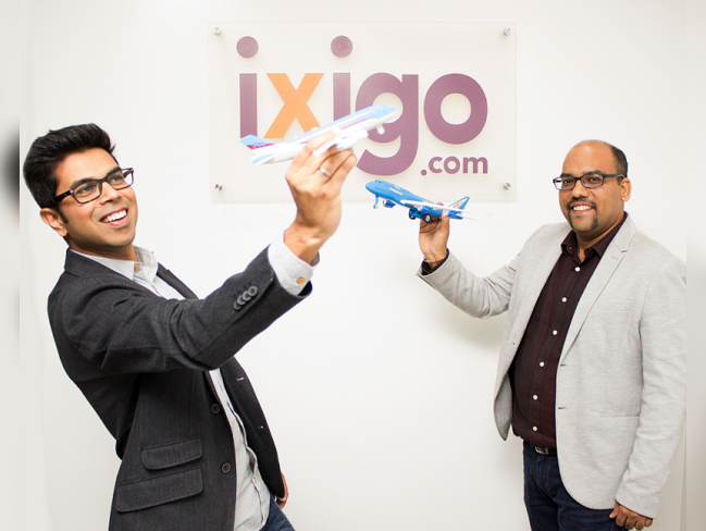 Rajnish Kumar (left) and Aloke Bajpai, co-founders of ixigo