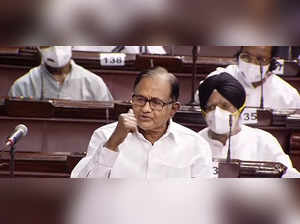 **EDS: VIDEO GRAB** New Delhi: Congress MP P Chidambaram speakes in the Rajya Sa...