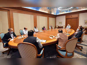 Prime Minister Narendra Modi chairs a meeting of Cabinet Committee on...