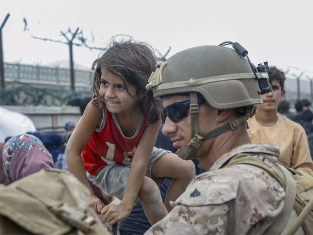 Afghan babies & US troops