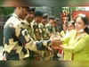 J&K: Women tie 'rakhis' to BSF jawans at Indo-Pak Border