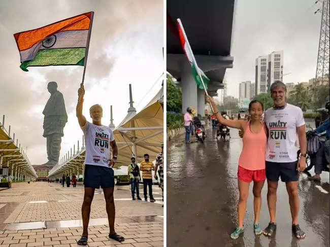 During the​ eight-day intense run, ​Milind Soman braved heavy rainfall, flooded roads, harsh sun and high fever.​