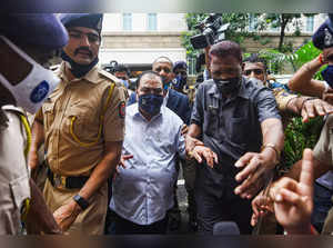 Mumbai: NCP leader Eknath Khadse reaches Enforcement Directorate (ED) in Mumbai....