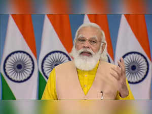 New Delhi: Prime Minister Narendra Modi speaks during 125th anniversary of Srila...