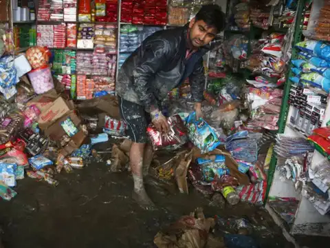 Flooded shop