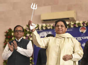 Lucknow: Bahujan Samaj Party supremo Mayawati during the 'Vichhar Sangosthi' of ...