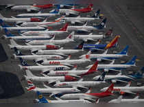FILE PHOTO: Dozens of grounded Boeing 737 MAX aircraft are seen parked at Grant County International Airport in Moses Lake