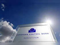 FILE PHOTO: The logo of the European Central Bank (ECB) is pictured outside its headquarters in Frankfurt