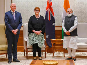 New Delhi: Prime Minister Narendra Modi meets Australian Defence Minister Peter ...