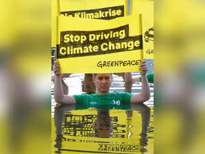 Greenpeace protest at Munich Motor Show IAA Mobility 2021